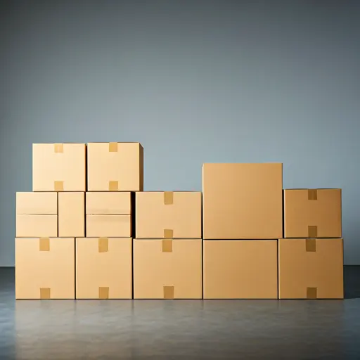 Shipping boxes ready for international delivery